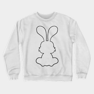 Hare silhouette in black Crewneck Sweatshirt